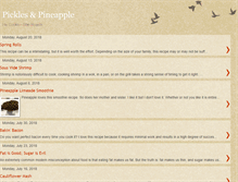 Tablet Screenshot of picklesandpineapple.com